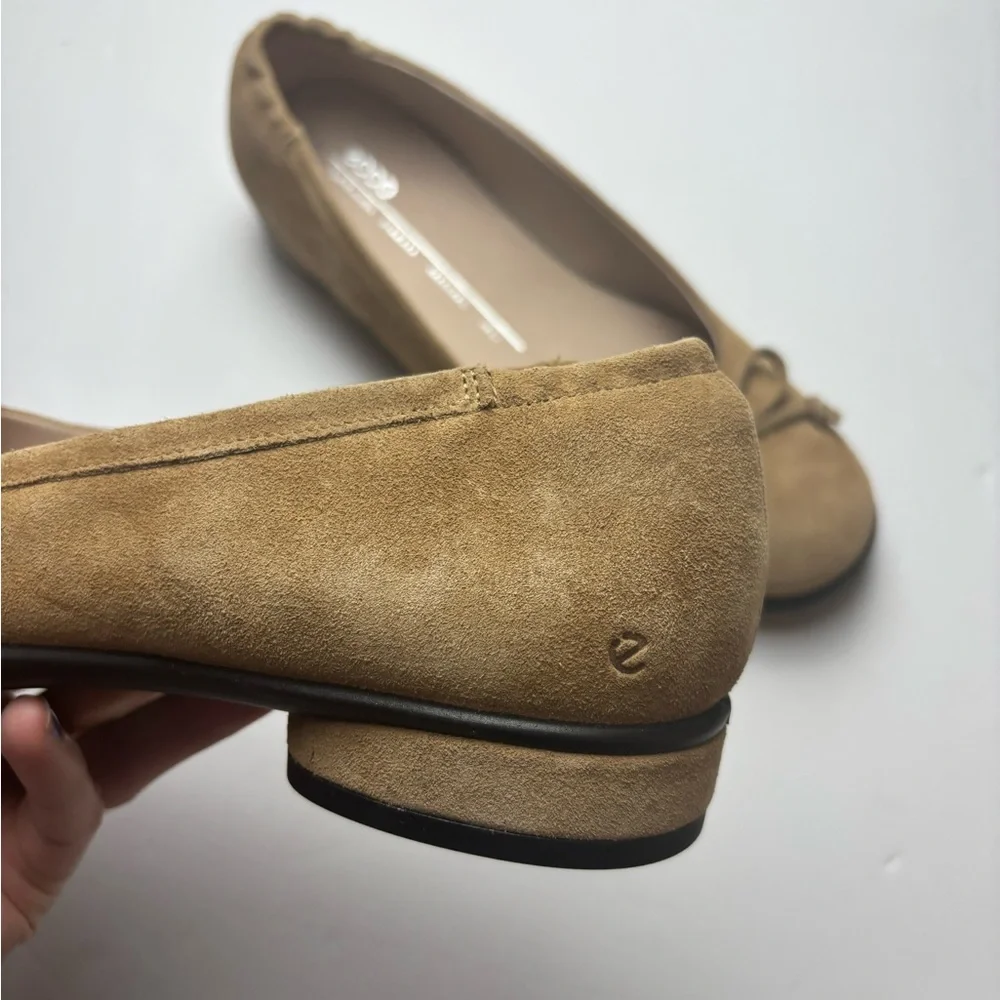 Ecco Women's Sculpted LX suede‎ Bow Ballerina shoes